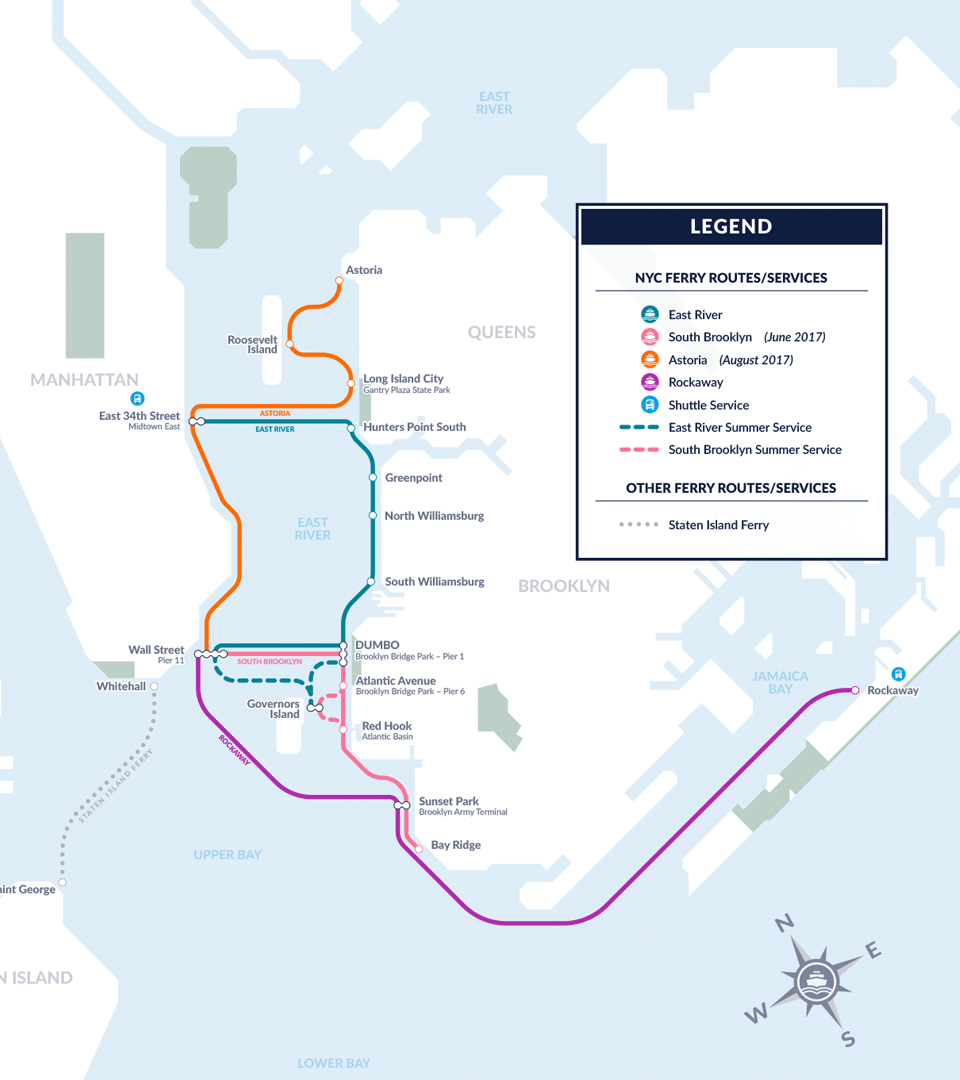 Nyc Ferry Route Map Route_Map - New York City Ferry Service