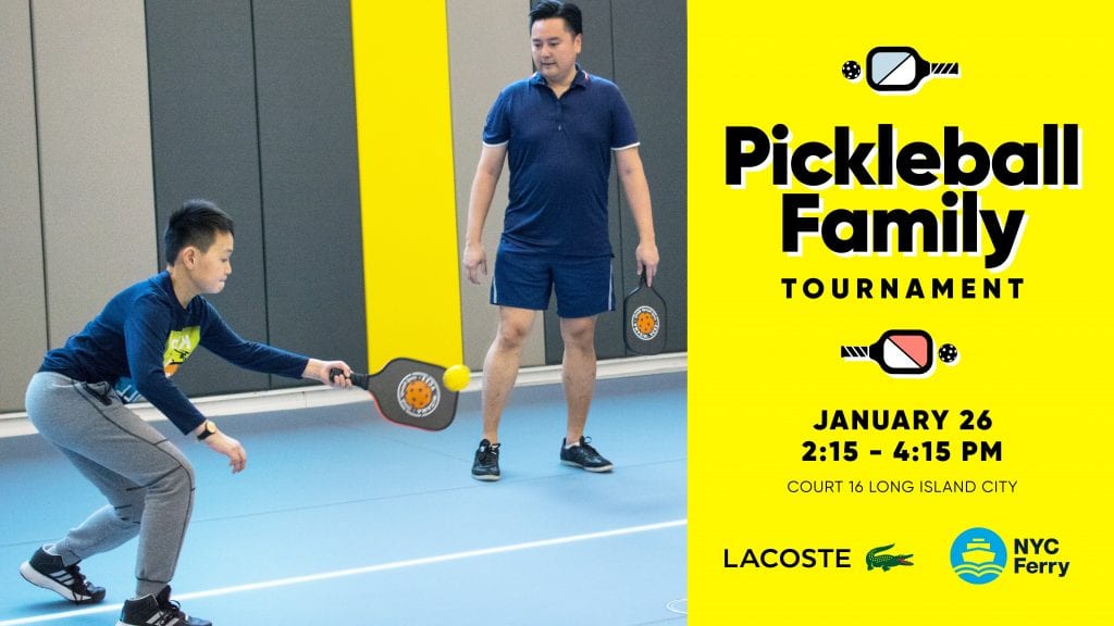 Family Pickleball Tournament New York City Ferry Service