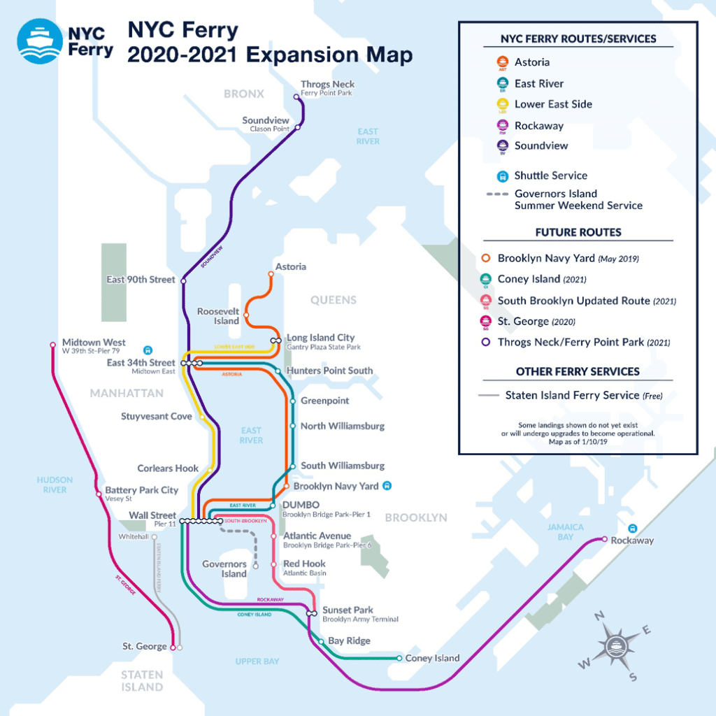NYC FERRY ANNOUNCES SYSTEM EXPANSION WITH NEW ROUTES & ADDITIONAL STOPS