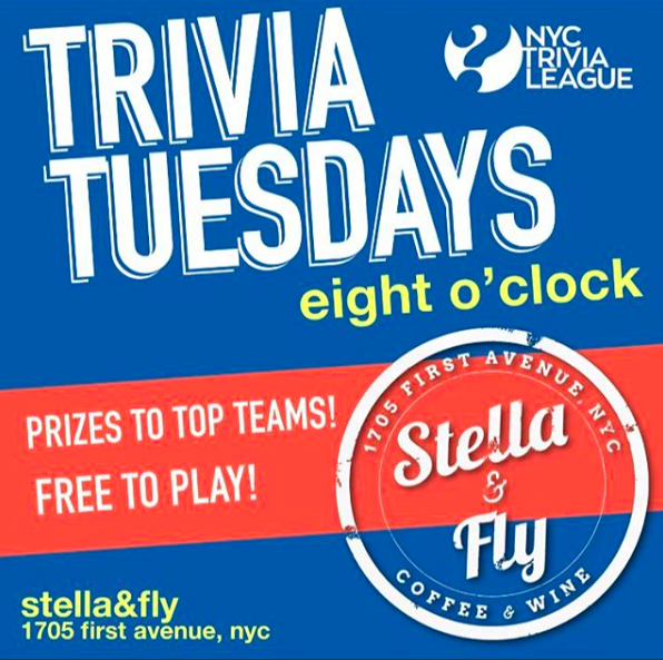 NYC Trivia League's Trivia Tuesdays!