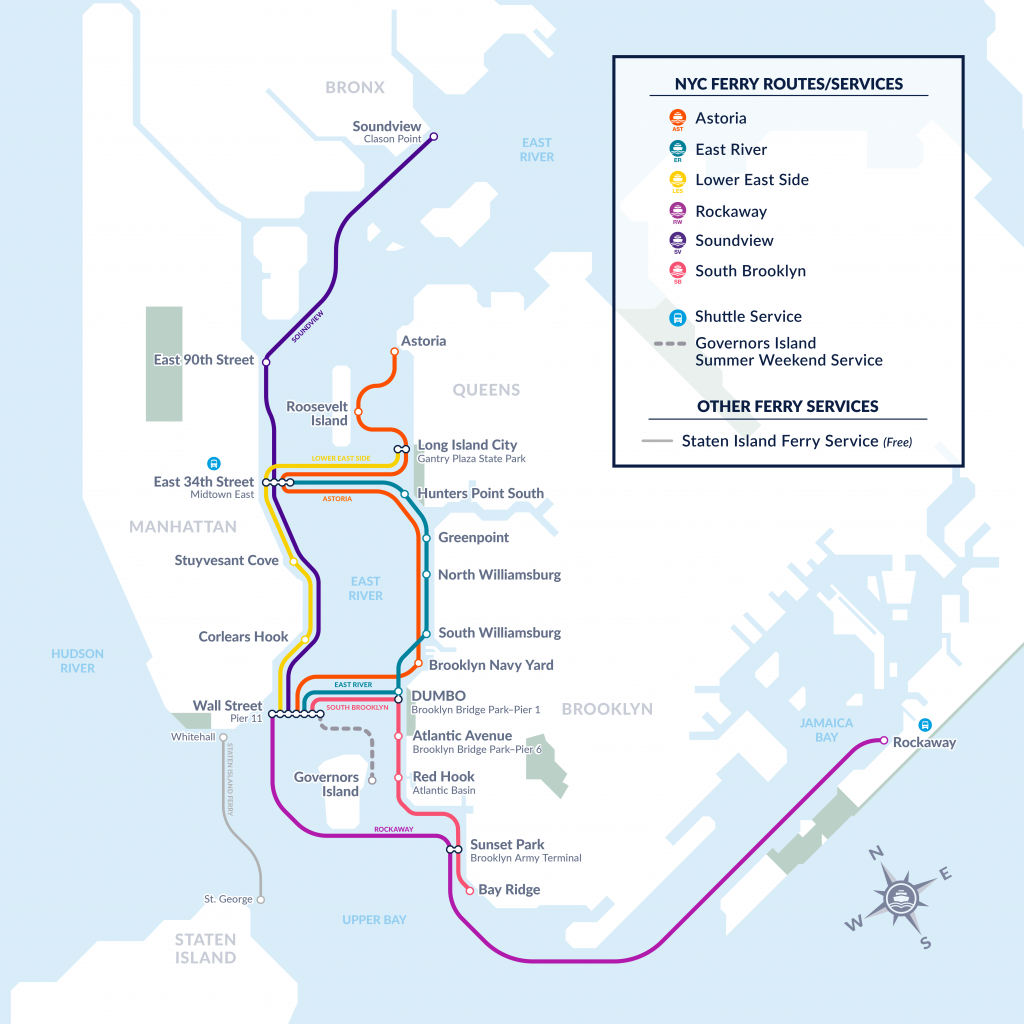 NYCF-Map-2019-2_Current Map - New York City Ferry Service