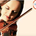 Violinist Kinga Augustyn at the Queens New Music Festival