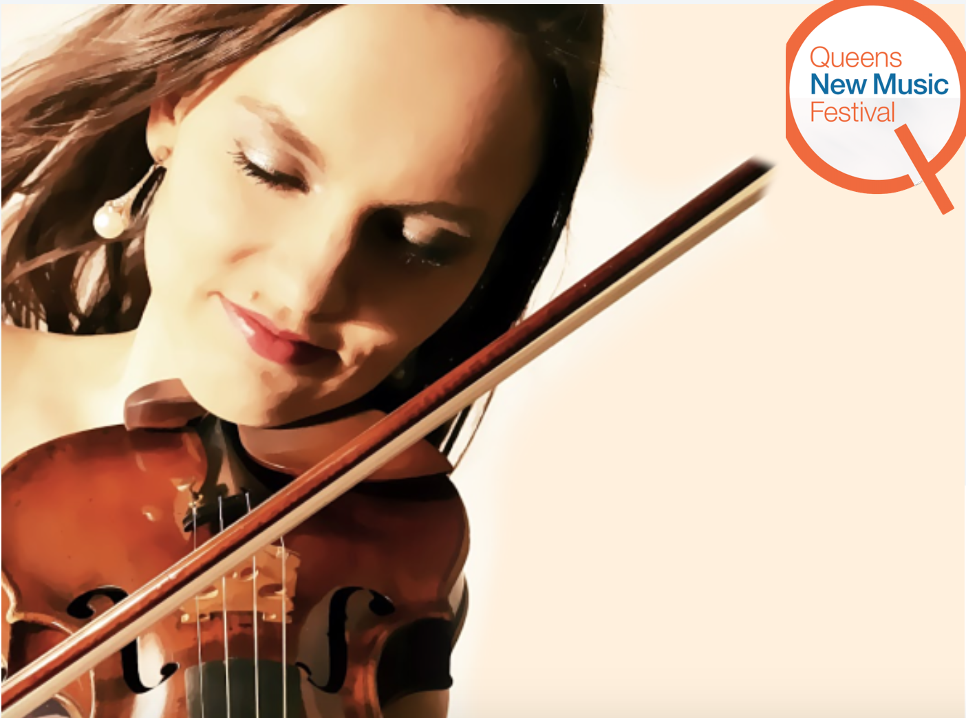 Violinist Kinga Augustyn at the Queens New Music Festival