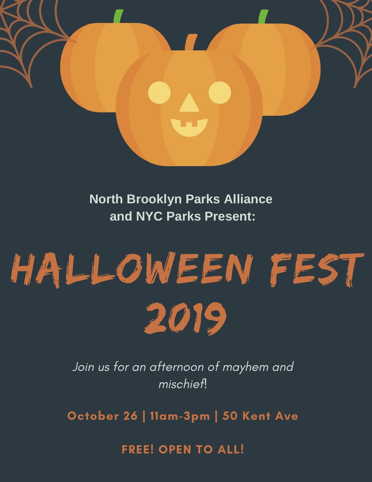 North Brooklyn Parks Alliance Halloween Festival 2019!