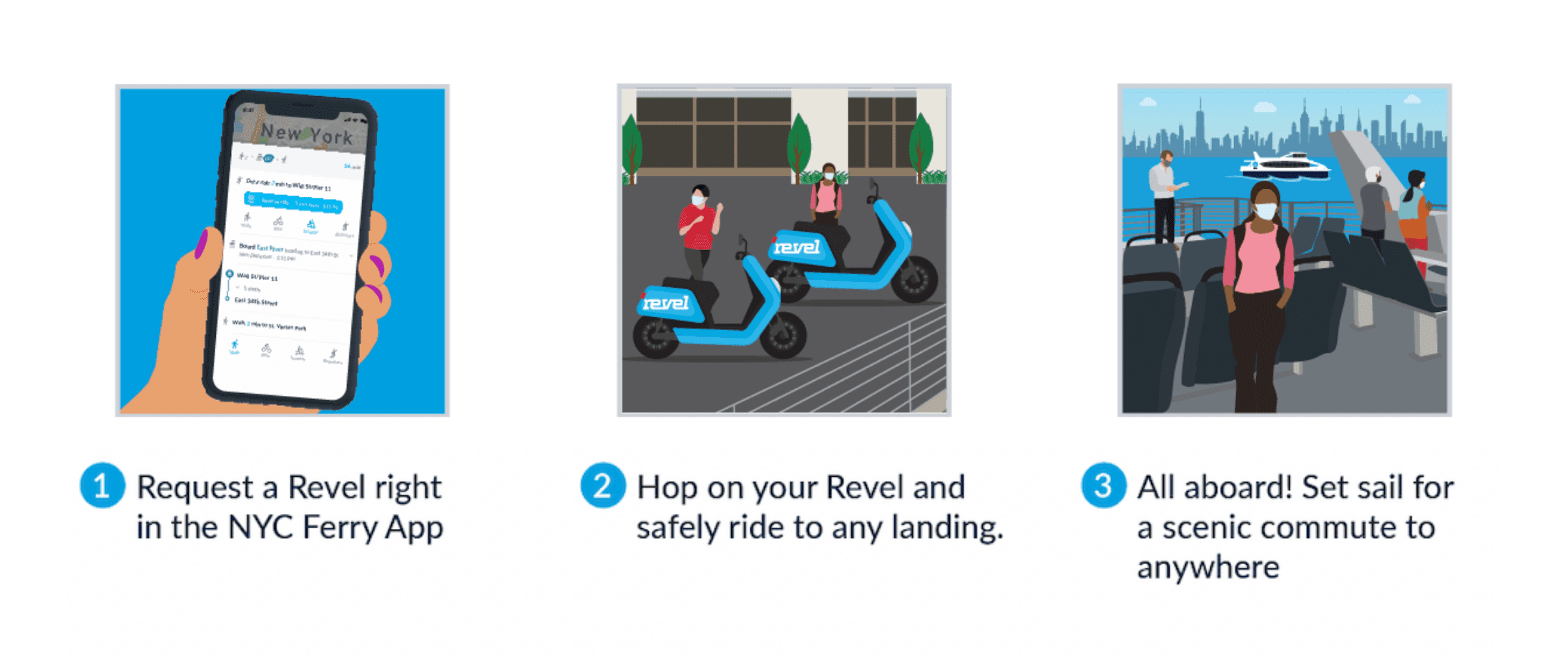 Book Your Connection with Revel Directly from the NYC Ferry App - New