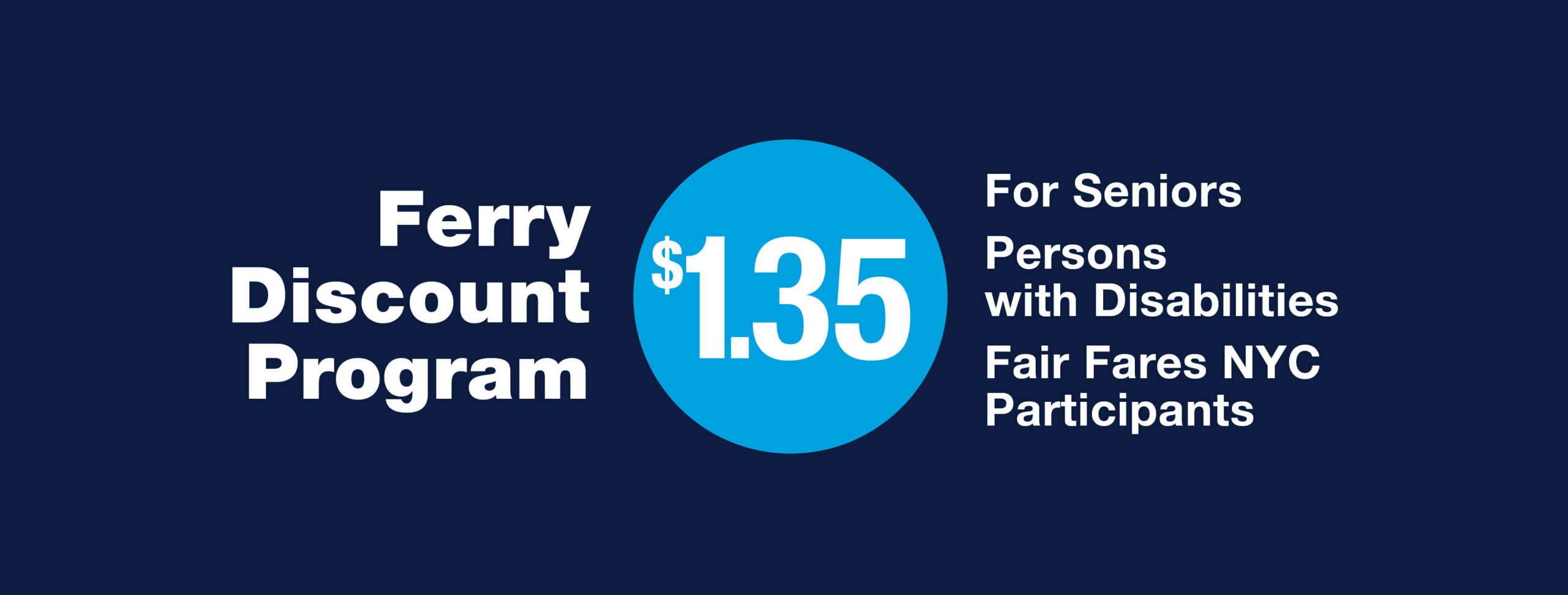Discount New York City Ferry Service