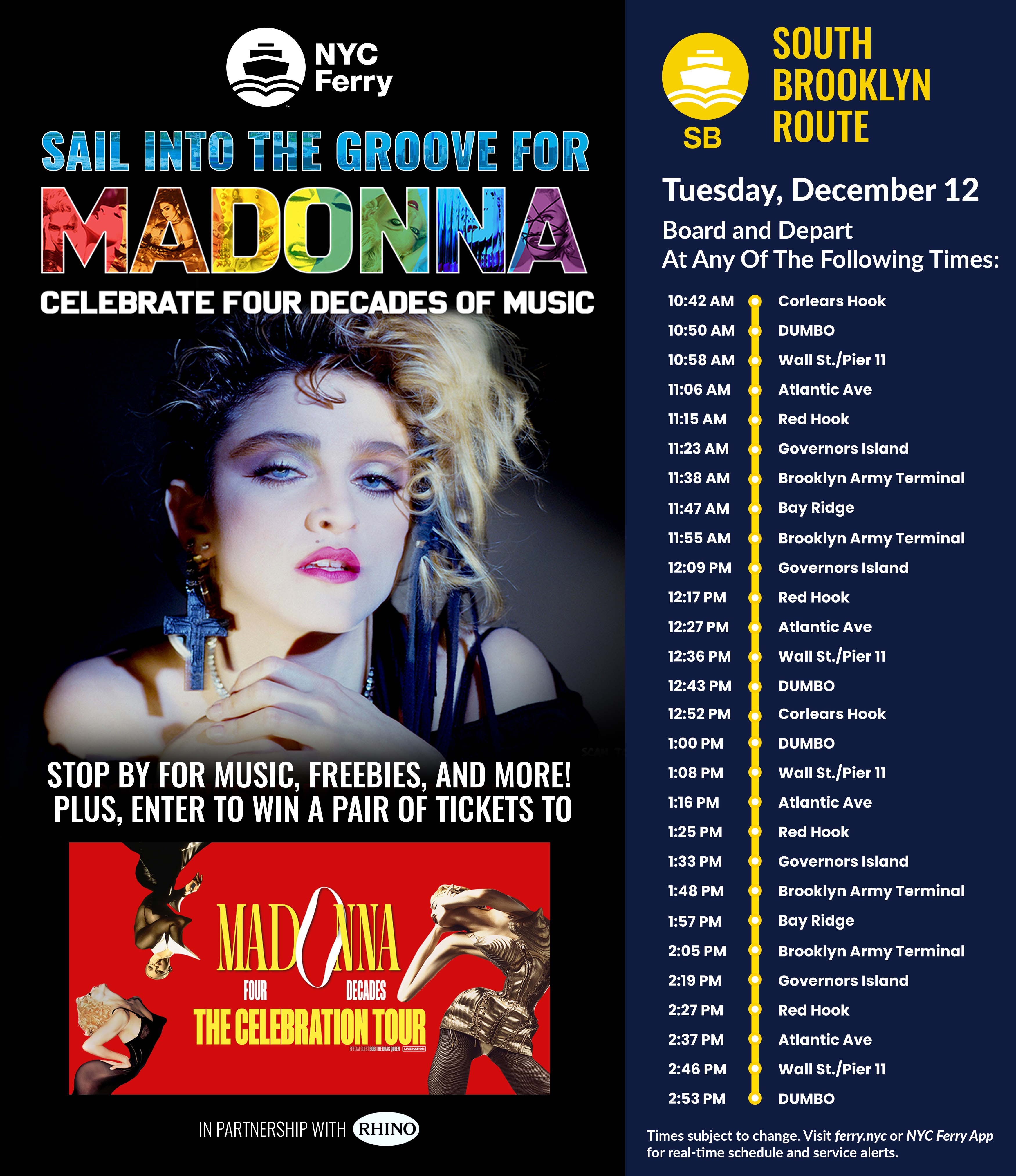 madonna tour dates nyc