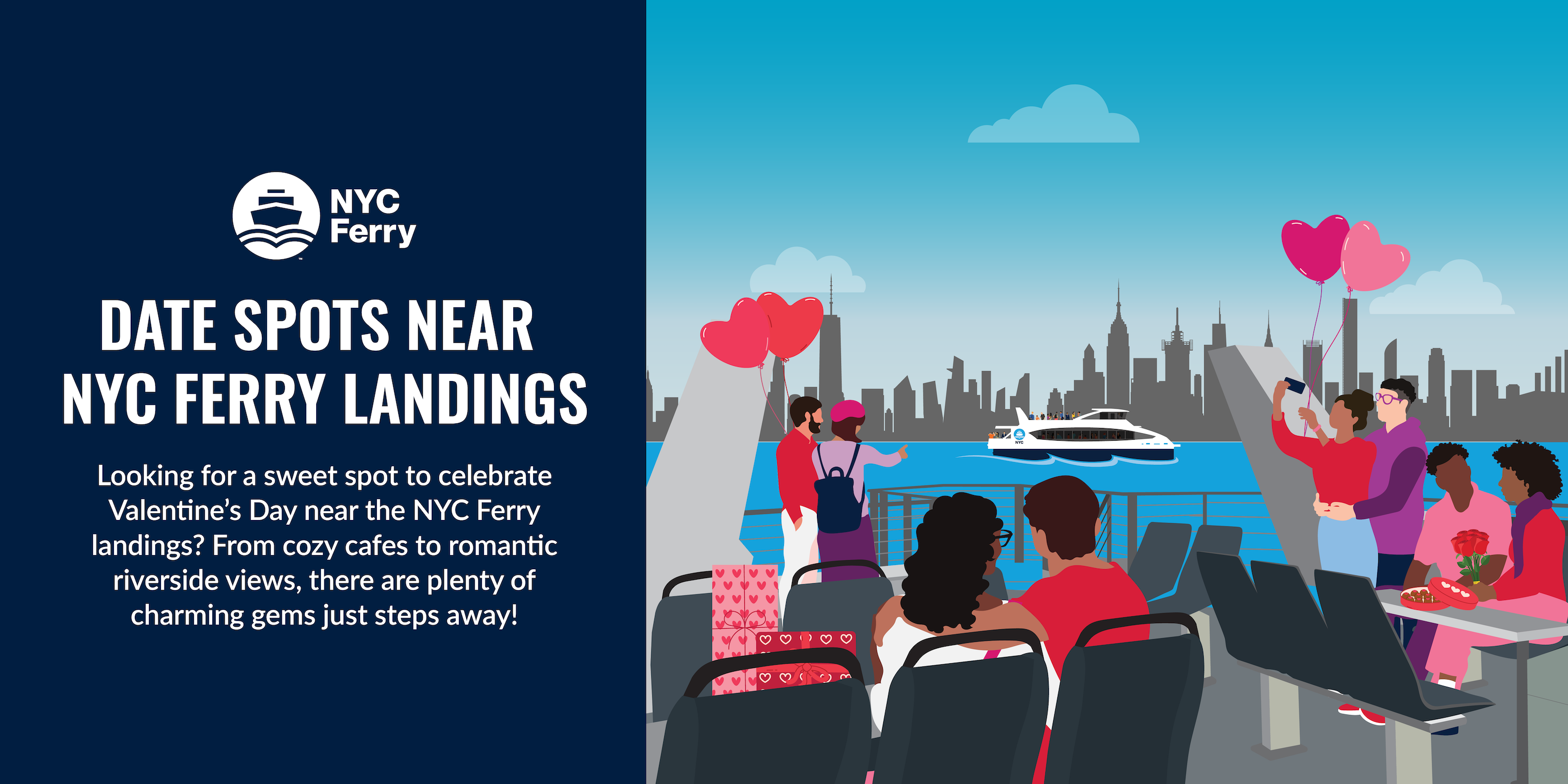 Valentine’s Day Date Ideas Near NYC Ferry - New York City Ferry Service