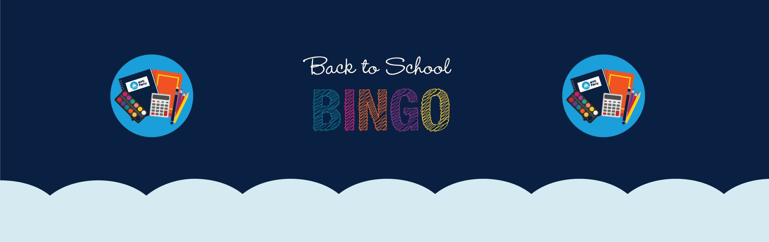 Complete NYC Ferry Back-to-School BINGO & Win Big This School Year
