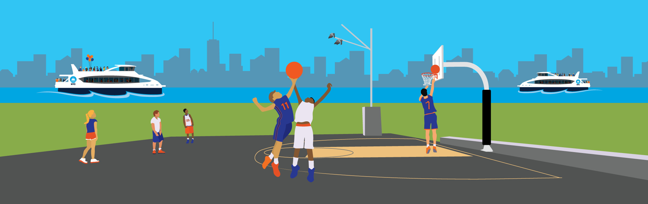 Best Spots to Watch the Knicks Finals Near NYC Ferry Landings